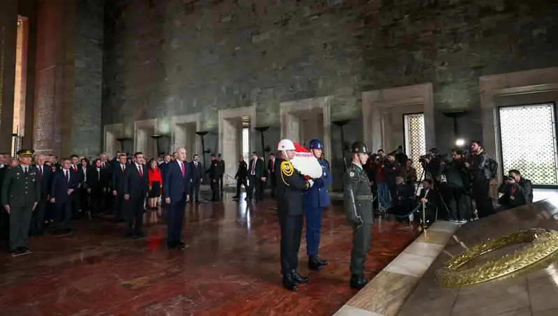 Devlet Erkanı Anıtkabir’de Birlikte Anma Töreni Gerçekleştirdi