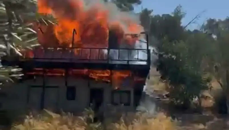 Bodrum'da Kısa Sürede Büyüyen Yangın Ekipleri Harekete Geçirdi