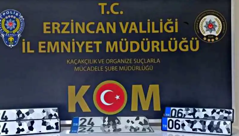 Erzincan'da APP Plaka Operasyonuyla Suç Ağı Çökertildi!